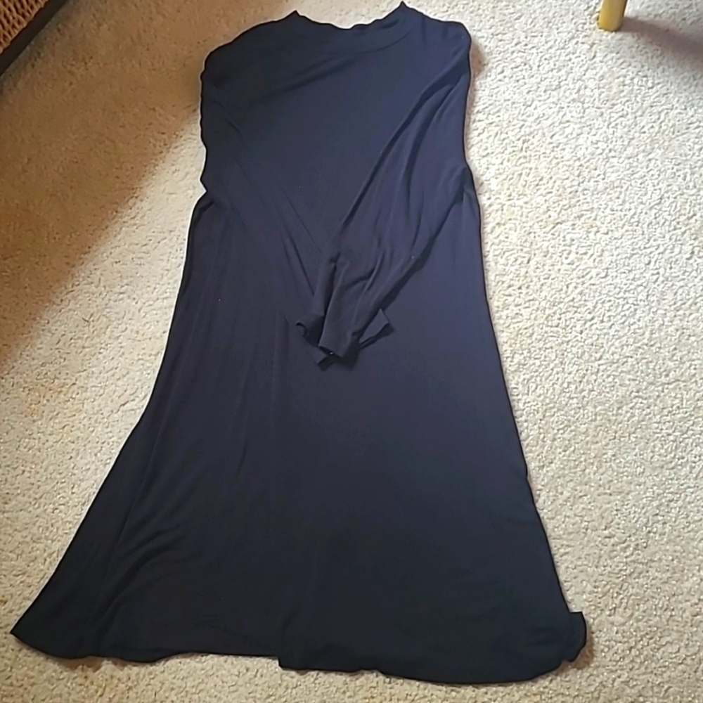 Black Mock Neck Dress